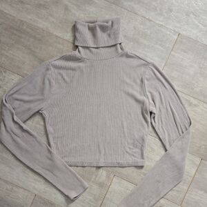 Garage Cropped Turtleneck Top